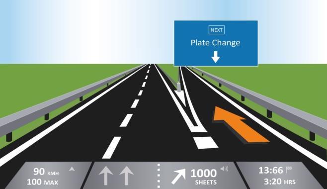 Push-to-Stop, yeni Speedmaster neslinin bir parçasıdır. Navigasyonlu baskı, fark oluşturur.