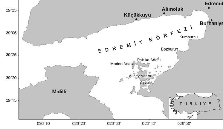 2. MATERYAL VE YÖNTEM 2.1 Araştırma Bölgesinin Özellikleri Edremit Körfezi, kuzey Ege Denizi nin en büyük körfezlerinden birisidir.