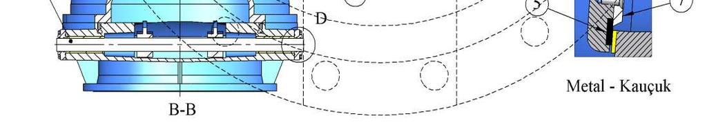0921 5 Klepe Siti NBR - EPDM Kauçuk - - 7 Klepe Ringi Çemberi 8 Sızdırmazlık Elemanları 304 X5CrNi 18-10 1.