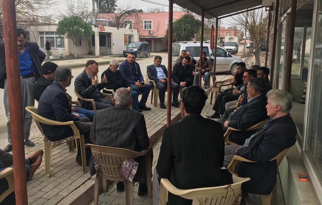 Mersin/Tarsus/Kulak Köyü nü ziyaret ederek aşırı yağıştan dolayı tarım arazileri sular altında kalan