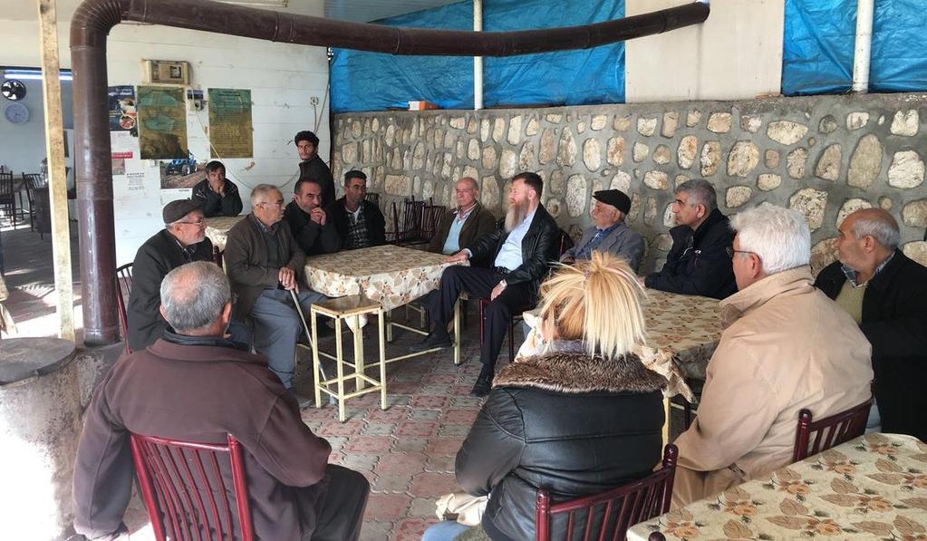 Mersin/Yenişehir/Değirmençay Mahallesi nde vatandaşları ziyaret ederek, OHAL de haksız ve hukuksuz bir şekilde mağdur edilen