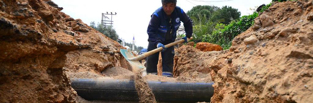 İçme Suyu Hatları Yapıyoruz -İçme suyu hattı bulunmayan Göltürkbükü Mahallesine bin 150 metre uzunluğunda içme suyu hattı yapıldı.