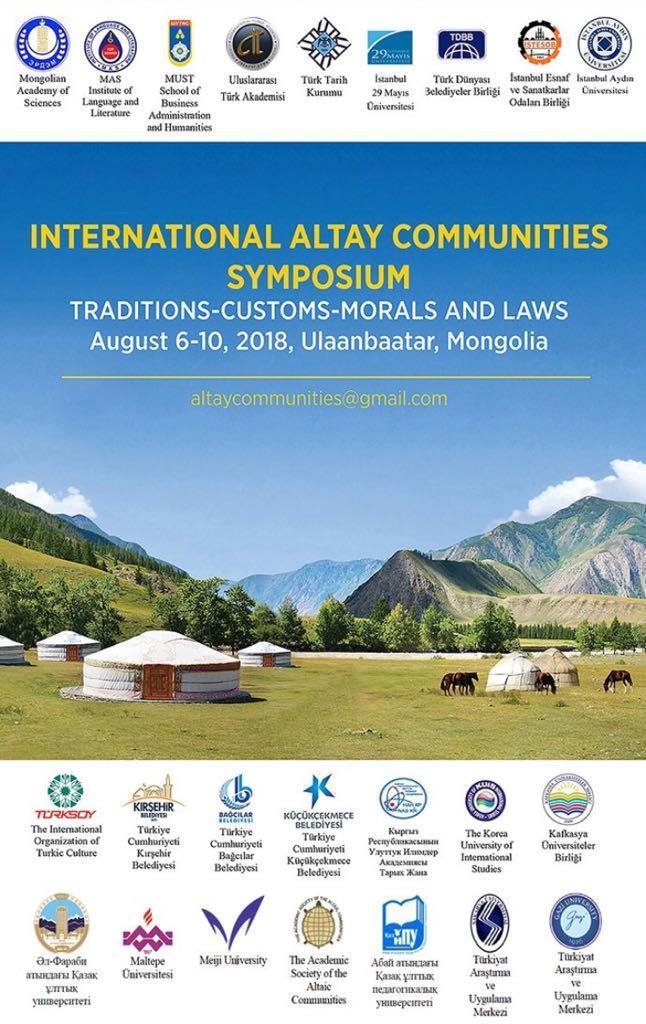 Gelenekler-Görenekler-Töreler ve Yasalar başlığı altında, Moğolistan ın başkenti Ulaanbaatar da düzenlenmiştir.