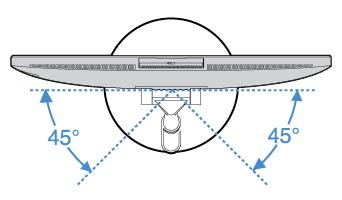 Şekil4. Makine tipi ve model etiketi Monitör ayaklığının ayarlanması Not: Monitör ayaklığı isteğe bağlıdır. Bilgisayarın dikey konumunu 5 ileri ve 65 geri açı olacak şekilde ayarlayın. Şekil5.