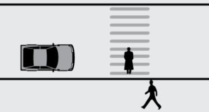 A) Kendilerini geçmek isteyen araçların güvenle girebilecekleri kadar B) Araç uzunluğunun üç katı kadar C) Aracın cinsi ve teknik özelliklerinin gerektirdiği kadar D) Trafik ve yol durumuna göre