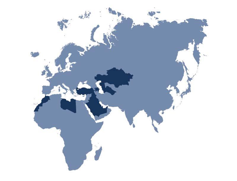 Taahhüt Grubu Faaliyet Bölgeleri Tekfen Taahhüt Grubu 3 kıtada, 10 ülkede faaliyet göstermektedir.