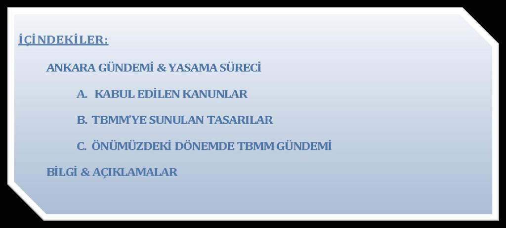 TÜSİAD ANKARA DAİMİ TEMSİLCİLİĞİ SAYI: 2014 05-A 15 Mayıs 2014 Ankara Bülteni 2004 yılından beri düzenli olarak yayımlanmaktadır.