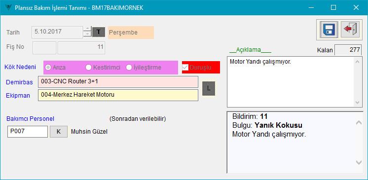 Bakım İşlemi Arıza, Kestirimci, İyileştirmeci ya da Planlı bakımın