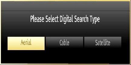 You must select a search type to search and store broadcasts from the desired source.