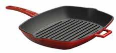 41 GRILL PAN IZGARA TAVA LV K GT 2626 K0 w: 28,5 cm l: 49,5 cm h:5,7cm 1,51 lt 4 2,80 kg Description: Grill Pan, Integral w/metal handles. Dimension 26x26 cm.