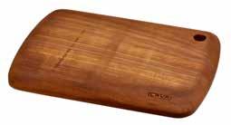 Malzeme / Kaplama: Iroko Ağacı / Doğal Renk. Malzeme Kalınlıkları: 1,8 cm. LV AS 276 IR 26 x 38 cm 1 1,20 kg Description: Wooden Service and Cutting Board, Rectangular, Iroko Wood.