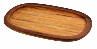 Malzeme / Kaplama: Iroko Ağacı / Doğal Renk. Malzeme Kalınlıkları: 2,5 cm LV AS 297 IR 30 x 46 cm 2 1,07 kg Description: Wooden Service Tray, Iroko Wood.