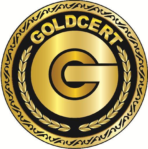 GOLDCERT Markası (GOLDCERT in belgelendirdiği kuruluşların belgelendirme statülerini göstermek için kullanılan semboldür.