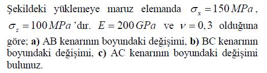 . Şekil Değiştirme Örnekler Örnek (Soru).1* Cevaplar a-) 0.06mm, b-) 0.006mm, c-) 0.06mm Örnek (Soru).