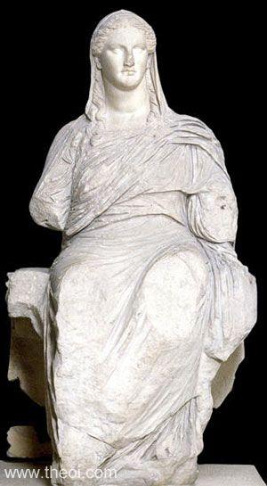 html Knidoslu Demeter, Britanya Müzesi, MÖ 350