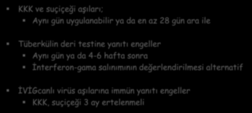 com/contents/immunizations-in-solid-organ-transplant-candidates-and-recipients aug 2018 Aynı gün uygulanabilir ya da en az 28 gün ara ile