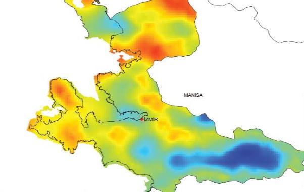 Çeşme Yarımadası Rüzgar Hızı Bilgisi İzmir REPA Haritası Şekil : İzmir REPA Haritası (T.C.