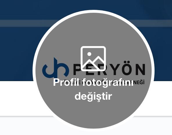 TWITTER Profil fotoğraf sekmesinde yer alan Profil Fotoğrafını Değiştir