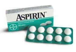 ASPĐRĐN Aspirin ya da asetilsalisilik asit (kısaca ASA), genellikle ufak