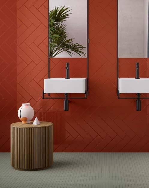 creative tiling options yaratıcı döşeme seçenekleri In addition to offering four different combination families and sizes, mode is fully compatible with other VitrA tile collections.