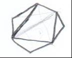 kadar birbirlerini kesmeyecek şekilde üçgen çizer ve son olarak ortadaki dörtgeni de köşegen yardımıyla iki üçgene ayırırım. şeklinde bir genellemeye ulaşmıştır.