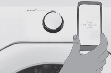 Makineyi uygulama üzerinden her yönetmeye çalıştığınızda, öncelikle düğmeyi One Touch göstergesine çevirerek One Touch modunu etkinleştirmeniz gerekir.