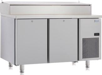 Hazırlık Buzdolapları Preparation Refrigerators Set Üstü Teşhir Üniteleri Pan Chiller Make-Up Üniteli Hazırlık Dolapları Preparation Range - Pan Chiller GN 1/3 kalınlığında, 42kg/m3 yoğunlukta