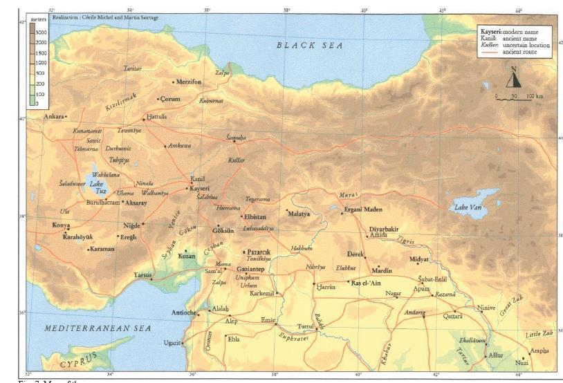 KARUM-VABARTUM Assurlular bu dönemde başta (Kültepe) Kaneş te olmak üzere Anadolu nun farklı yerlerine karumlar