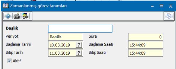 Bu düzenleme sayesinde düzenli olarak zaman harcayarak hazırladığınız raporlarınızı programda olun ya da olmayın herhangi bir çaba sarf etmeksizin, otomatik olarak oluşturabilecek ve