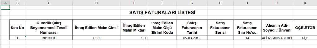 İhracat işlemlerindeki GÇB/ETGB bilgilerinin atanabilmesi için ilgili alanlar eklenmiştir.