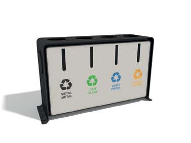 Kent Mobilyaları / City Furniture Kent Mobilyaları / City Furniture Çöp Kovaları / Litter Bins KMCK-131 KMCK-132 KMCK-133 35x110x75 110x40x110 41x41x74 - Polipropilen Oluklu Levha - Polypropylene