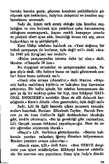 90 b a r a k a b a r a k a g e z ip, g ö ç m e n k o m it e s i y e t k i l i l e r i y l e g ö r ü ş m e k İ ç in b e k le r k e n, J u d y 'n İn d e b ı e l l n l v e k e n d in i su ç- l a m a la