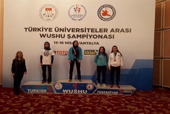 şampiyonasında 52 Kg Rumeysa YAYLA Türkiye İkincisi Judo Üniversitelerarası Judo şampiyonasında 70 Kg