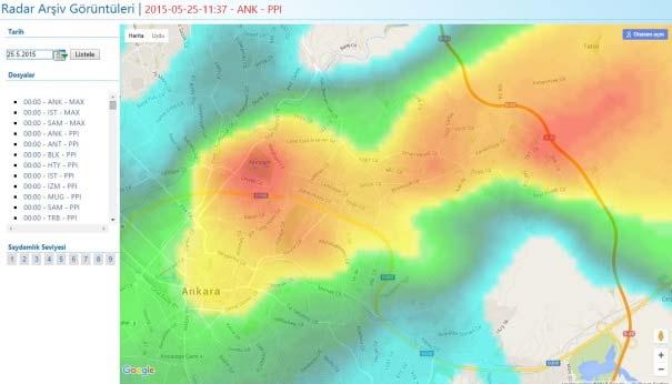 Cb oluşumu 11:30 maks ve 11:37 PPI radar ürünlerinde görüldüğü gibi dolu alanlarında gelişmeye devam ediyor.