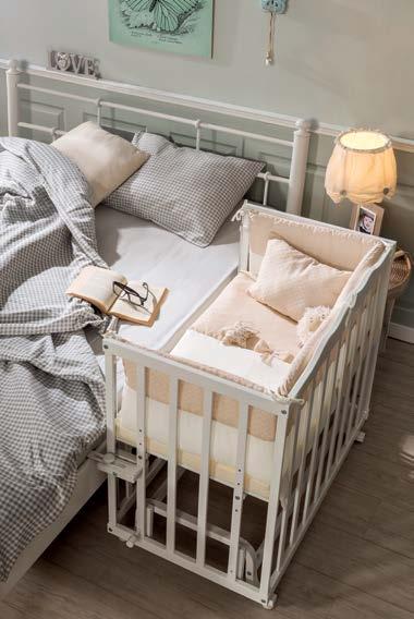Beşikler / Cribs 9 Serenity Anne Yanı Beşik / Bedside Cot Bebeğinizin 0-6 aylık yaş dönemi kullanımına uygundur.