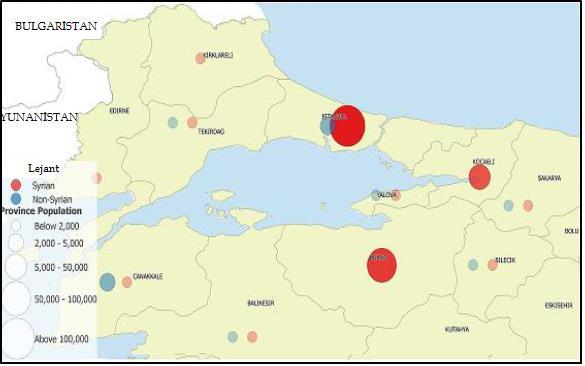 Doç. Dr. RüĢtü ILGAR 688 Türk makamlarınca uyruklarına göre yakalanan/gözaltına alınan mülteci sığınmacı ve göçmenlerin durumu değerlendirme sonrası çeģitli merkezlere gönderilmektedir.