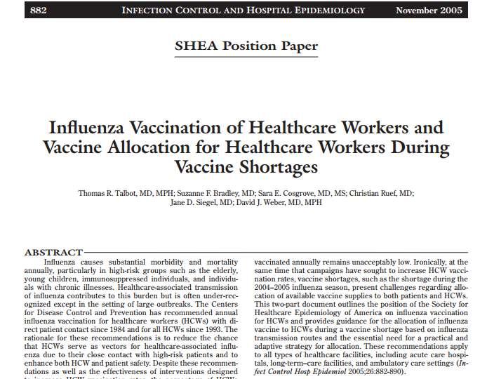 İnfluenza aşısı ile enfeksiyon gelişme