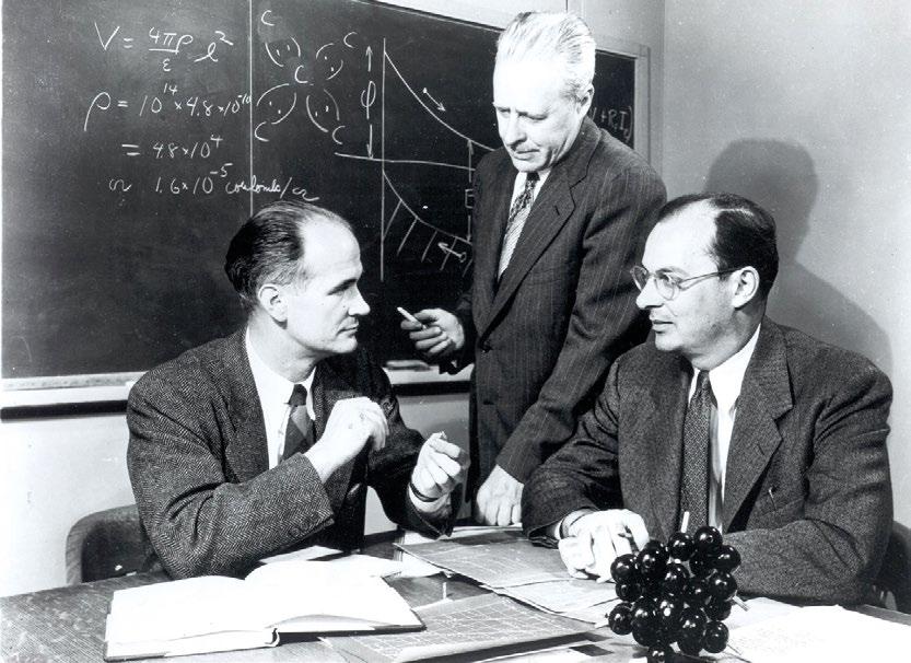 <<< Bilim ve Teknik Aralık 2015 William Shockley, Walter Brattain ve John Bardeen, 1948 Başlarda bilgisayarlar mantık anahtarları için vakum tüpler kullanıyordu. Biz bunlara lamba derdik.