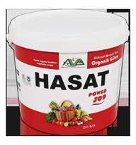 TOPRAK SI (Damlama sulama ile): 2-3 Lt / da Hasat 309 organik madde bakımından oldukça zengin olup bitkisel kökenli fulvik asit ve amino asitlerle zenginleştirilmiştir.