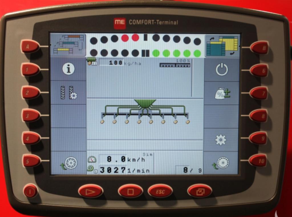 Resim 3: Tohum ekme makinasını kumanda eden ISOBUS terminali ISOBUS terminallerinin farklı üreticilerden farklı makinalar arasında da kullanılabilir olması hem makina üreticileri hem de kullanıcılar