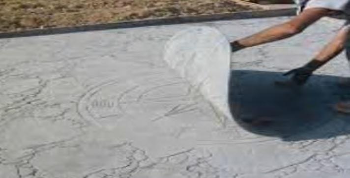 YÜZEY KAPLAMA MALZEMELERİ ERNAMOLD SUNDER BASKI BETON KALIP AYIRICI Çimento esaslı beton zemin sertleştiricileri için eskitilmiş etki veren, renkli, toz, kalıp ayırıcı KULLANIMALANLARI Beton zemin