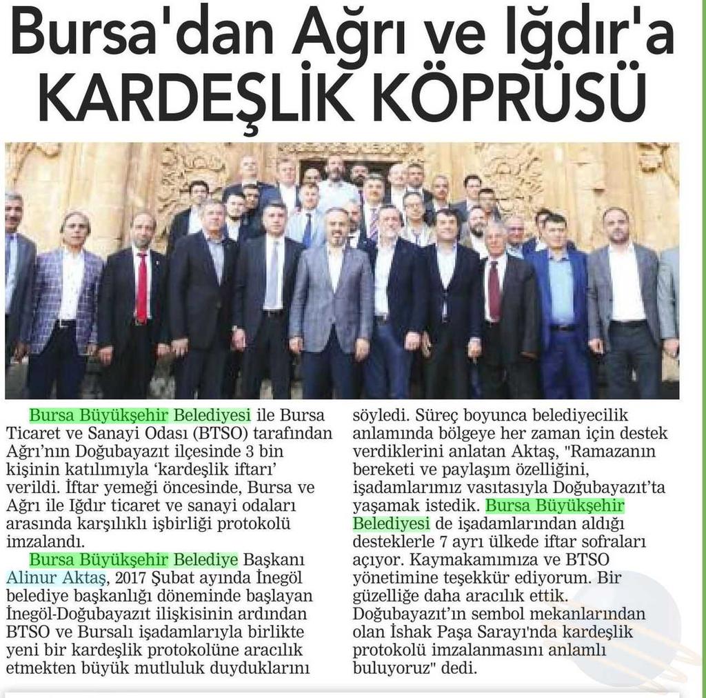 BURSA DAN AGRI VE IGDIR A KARDESLIK KÖPRÜSÜ Yayın Adı : Manset-X