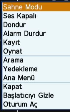 Başlatıcı Menüsünü Görüntüleyin Başlatıcı menüsü canlı ekranın altında görünür. 1. Canlı modunda, içerik menüsünü görüntülemek için sağ tıklayın ve <Başlatıcıyı Göster> öğesini seçin. 2.