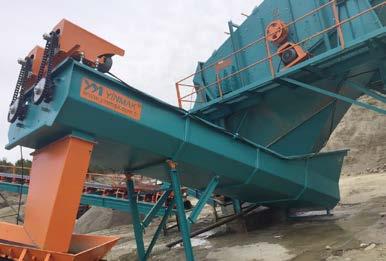The screw classifiers which are produced in various Dimensions and in single or twin screw configurations are dewatering equipments used for separating the sand and water from the mixture of