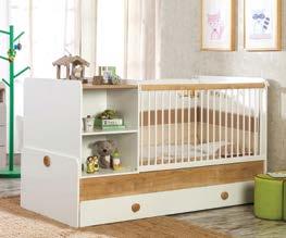 Lower bed in the growing bed has been designed for mothers to be closer to her