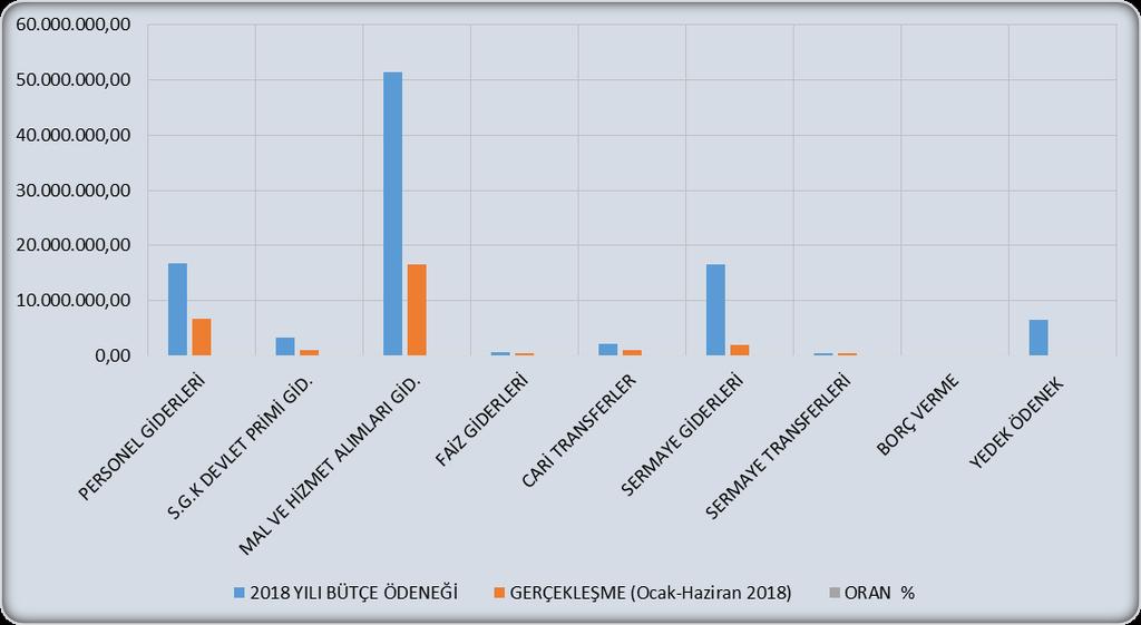 Belediyemiz 2018 Mali Yılı Bütçesinde; Personel Giderleri için 16.807.271,28, Sosyal Güvenlik Kurumuna Devlet Pirimi Giderleri için 3.165.028,72, Mal ve Hizmet Alım Giderleri için 51.448.