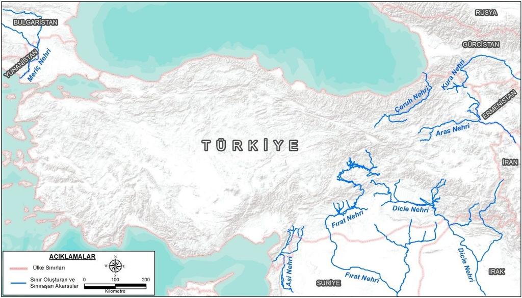 doğru akan Aras nehrinde de yukarı kıyıdaş ülke konumundadır.