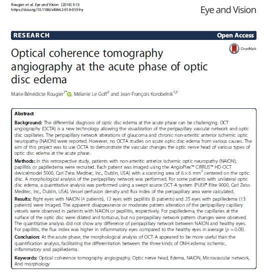 OKT-A morfolojik analizlerde optik sinir başı