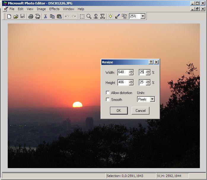 Boyutlarını düşürerek resmi optimize etmek / Optimization by reducing of the dimensions of image Bunun için Fotoğraf Düzenleyici programlar (Photo Editor, Picasa, PhotoShop vb.) kullanılmalıdır.