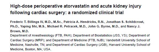 Kardiyak cerrahide yüksek doz statin Statin preop -1.